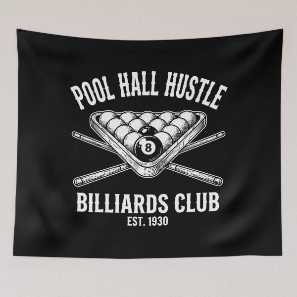 Item preview, Vintage 8 Ball Pool Hall Hustle Billiards Club designed and sold by Mason-Pride.