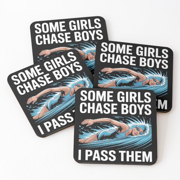 Item preview, Some Girls Chase Boys I Pass Them Swimming Swim Swimmer  designed and sold by MyzoToyota.