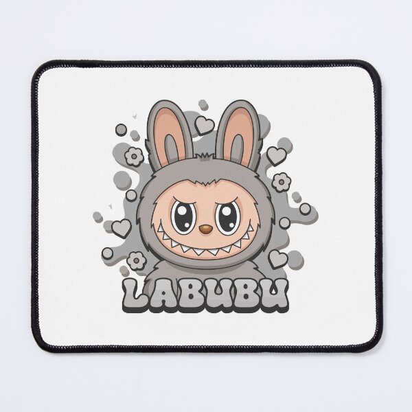 Item preview, Cute Gray Labubu Bunny Character Logo designed and sold by mjowsc.