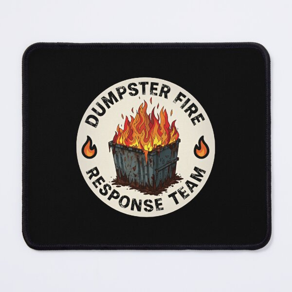Item preview, Dumpster Fire Response Team Leader Quirky Chaos Control designed and sold by Star3NowForMe.