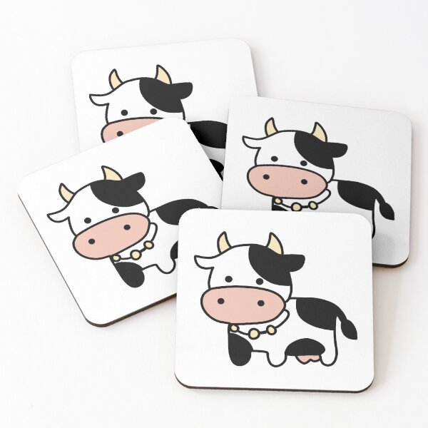 Item preview, Cute black and white cow designed and sold by PinFlick.