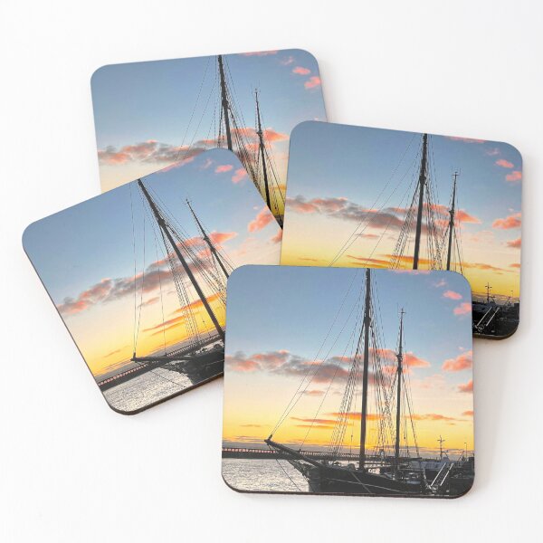 Item preview, Silhouetted Tall Ship at Sunrise designed and sold by Violaman.