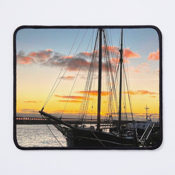 Item preview, Silhouetted Tall Ship at Sunrise designed and sold by Violaman.