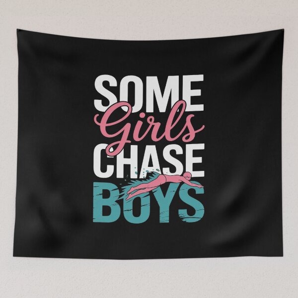 Item preview, Some Girls Chase Boys I Pass Them Swimming Swimmer  designed and sold by MyzoToyota.