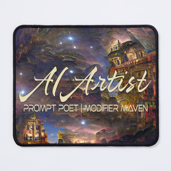 Item preview, AI Artist, Cityscape. designed and sold by UltraQuirky.
