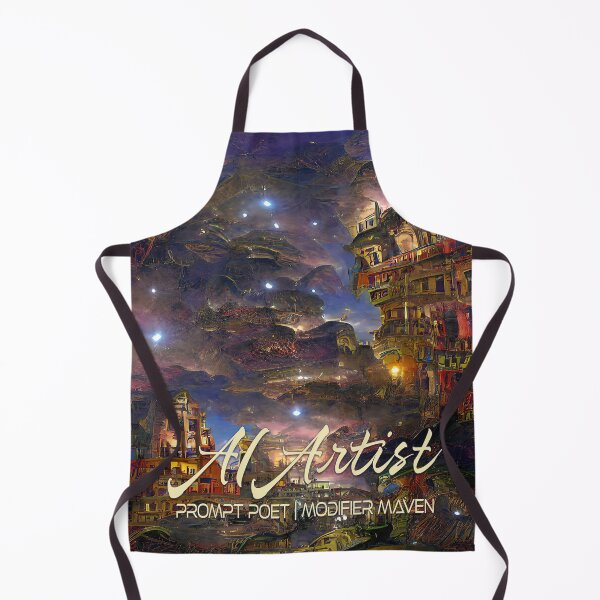 Item preview, AI Artist, Cityscape. designed and sold by UltraQuirky.