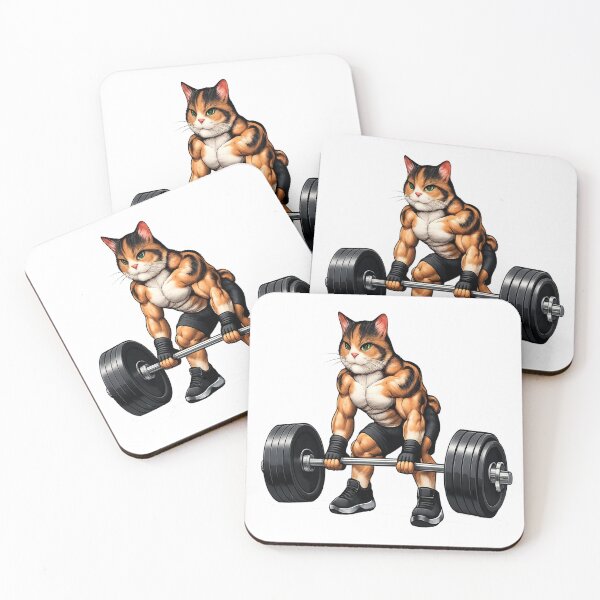 Item preview, Cat Barbell Deadlifting Heavy Weight designed and sold by Primal Pump Co LTD.