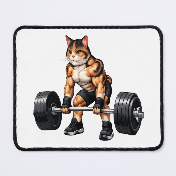 Item preview, Cat Barbell Deadlifting Heavy Weight designed and sold by Primal Pump Co LTD.