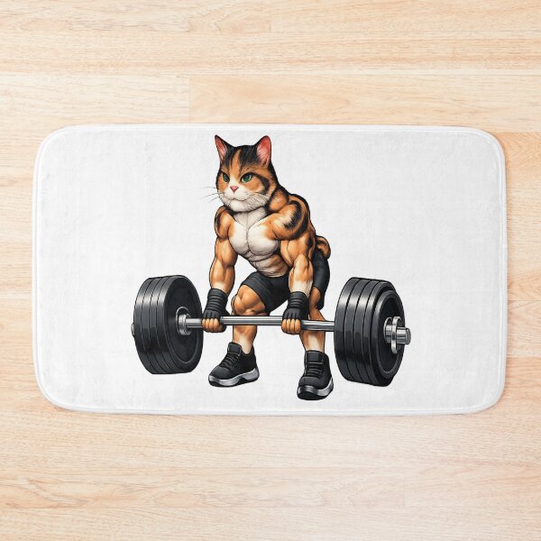 Item preview, Cat Barbell Deadlifting Heavy Weight designed and sold by Primal Pump Co LTD.