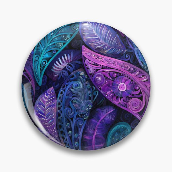 Item preview, Zealand Māori Paua Pattern Koru Design 712 designed and sold by GrinGalore.