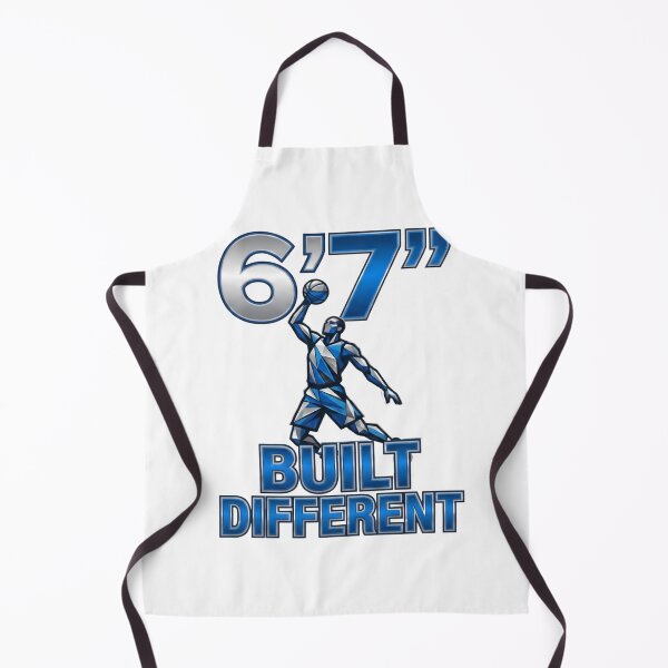 Item preview, 6'7" Built Different - Blue Metallic Basketball Athlete designed and sold by Open Canvas.
