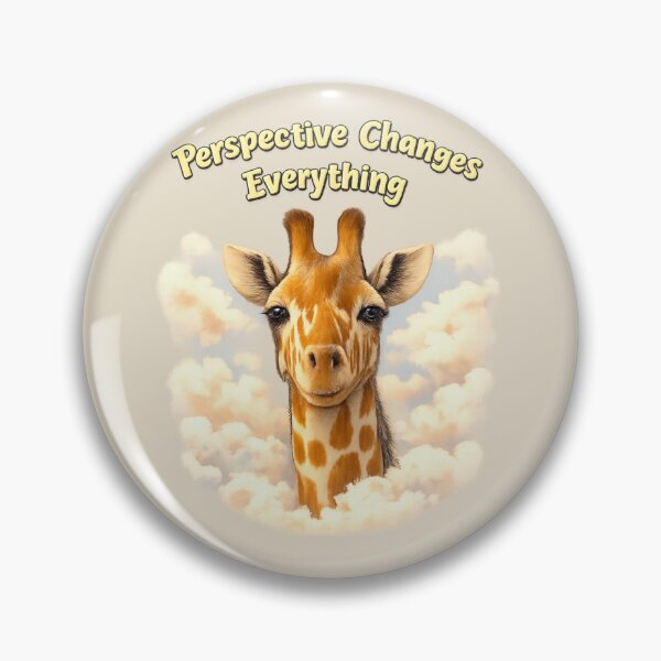 Item preview, Perspective Changes Everything Giraffe Calm Wildlife Art designed and sold by ChirpInc.