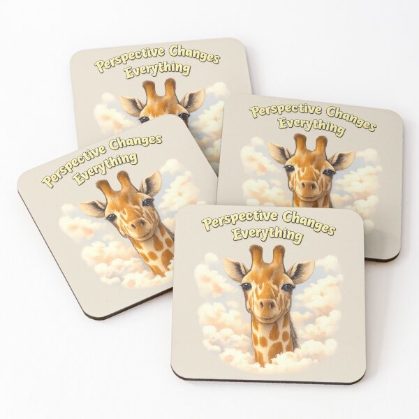 Item preview, Perspective Changes Everything Giraffe Calm Wildlife Art designed and sold by ChirpInc.