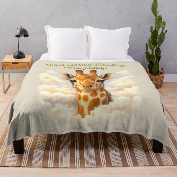 Item preview, Perspective Changes Everything Giraffe Calm Wildlife Art designed and sold by ChirpInc.