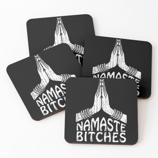 Item preview, Copy of Namaste Bitches – Bold Spiritual Humor Typography | Desi Attitude Art  designed and sold by nishanttambadi.