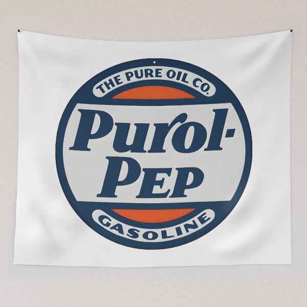 Item preview, Vintage Purol-PEP Gasoline Advertising Sign - The Pure Oil Co. designed and sold by CharlieDesings.