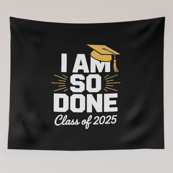 Item preview, Funny Graduation Class Of 2025 I Am So Done Senior Student  designed and sold by InspiredFoul.