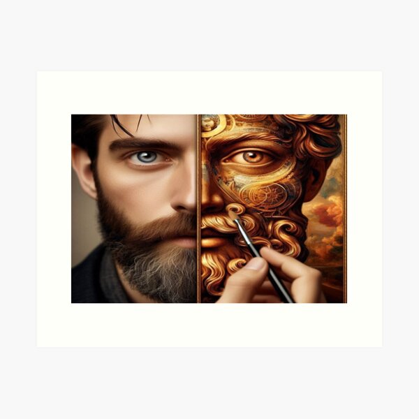 Item preview, Split Identity in Steampunk Motion – Realistic Depth Meets Creative Transformation designed and sold by FotoworldEdel.