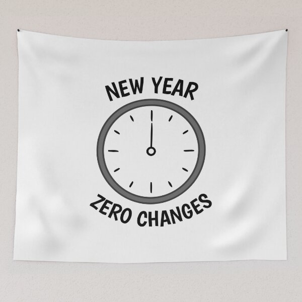 Item preview, New Year Zero Changes Midnight Clock - New Year Sarcastic Humor designed and sold by charlypicazo.