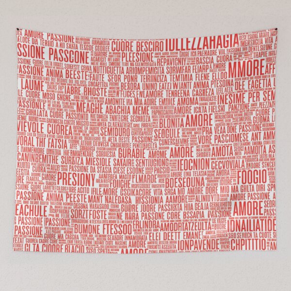 Item preview, Amore & Passione - Red Italian Romantic Text Art designed and sold by RDproject.