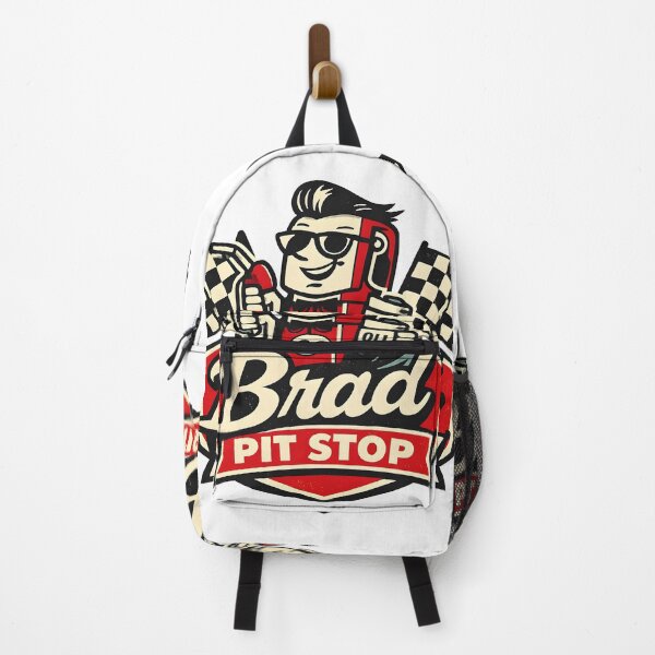 Item preview, Brad Pitt Stop – Vintage Retro Parody Logo Gas Station designed and sold by Dax Studio.