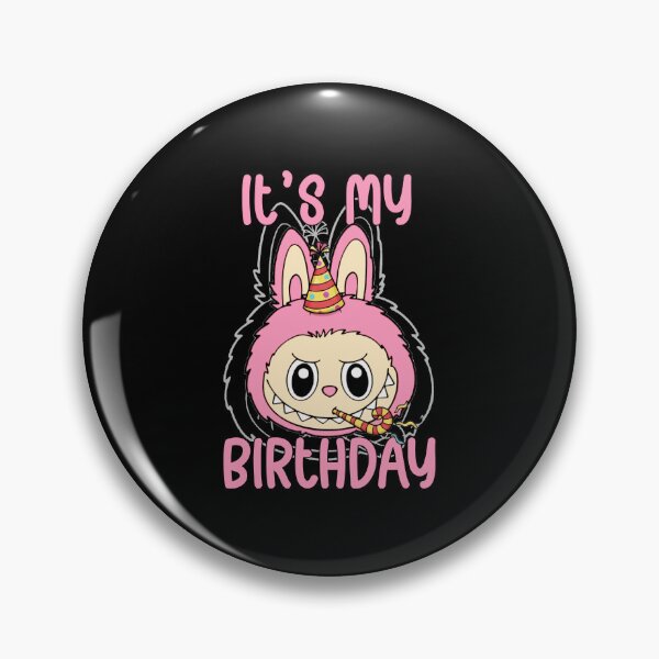 Item preview, Labubu Pink Birthday  designed and sold by Nogameeee21.