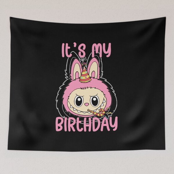 Item preview, Labubu Pink Birthday  designed and sold by Nogameeee21.