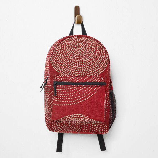 Item preview, Red Concentric Dot Circles designed and sold by BasajaunStudio.