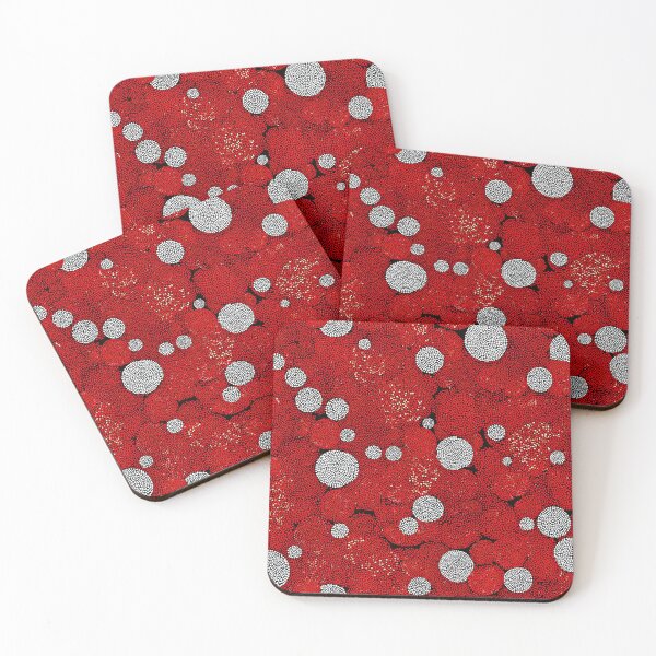 Item preview, Red Organic Dot Pattern designed and sold by BasajaunStudio.