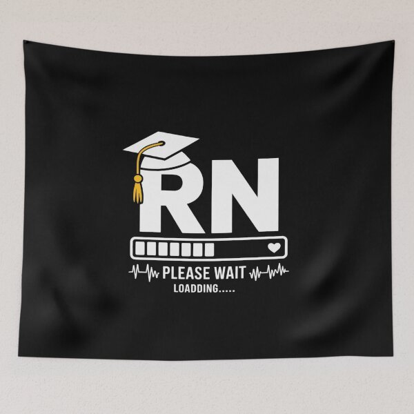 Item preview, Funny RN Registered Nurse Loading Nursing School Graduation  designed and sold by InspiredFoul.