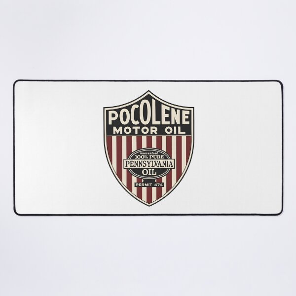 Item preview, Vintage Pocolene Motor Oil Badge Design designed and sold by CharlieDesings.