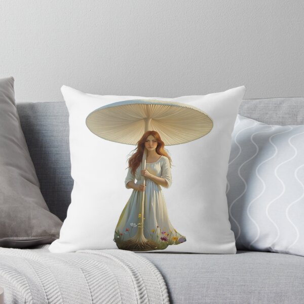 Item preview, Girl with Parasol Mushroom designed and sold by Tresorsdesbois.