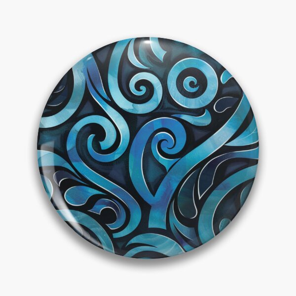 Item preview, Zealand Māori Paua Pattern Koru Design 714 designed and sold by GrinGalore.