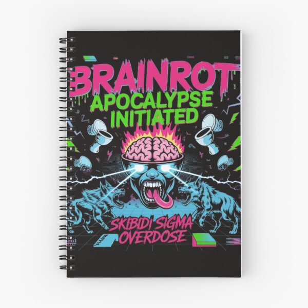 Item preview, Brainrot Apocalypse Initiated Skibidi Sigma Overdose Retro Meme designed and sold by Dano-Designs.