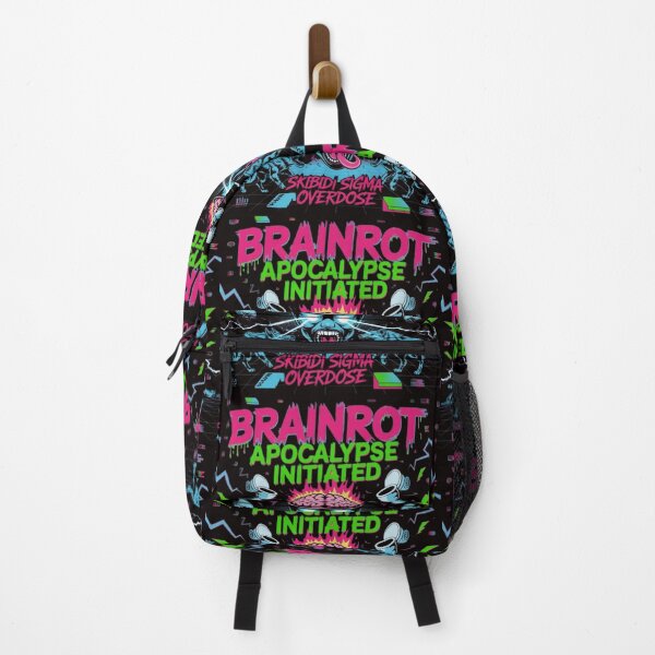 Item preview, Brainrot Apocalypse Initiated Skibidi Sigma Overdose Retro Meme designed and sold by Dano-Designs.