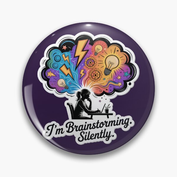 Item preview, I’m Brainstorming. Silently. – Creative Mind Explosion Illustration designed and sold by WatchesAndMore.