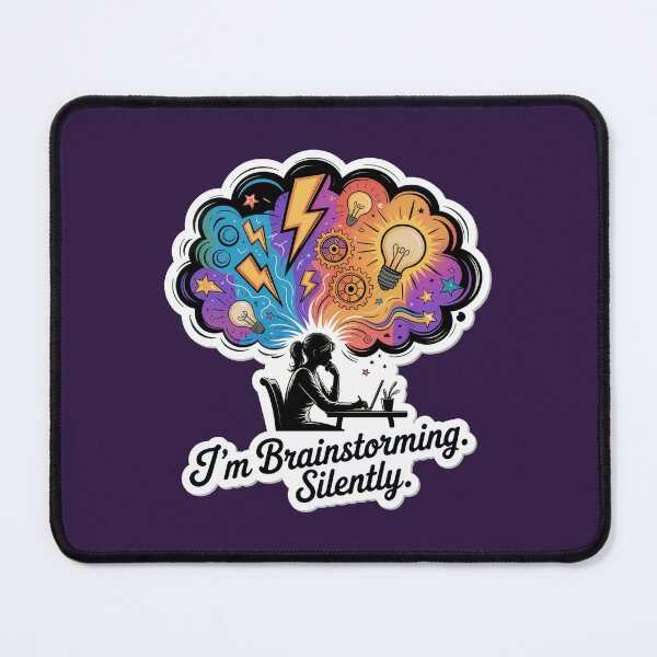 Item preview, I’m Brainstorming. Silently. – Creative Mind Explosion Illustration designed and sold by WatchesAndMore.