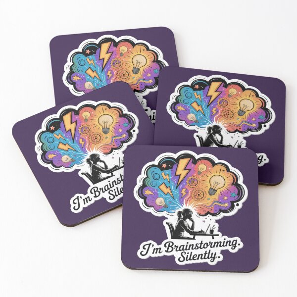 Item preview, I’m Brainstorming. Silently. – Creative Mind Explosion Illustration designed and sold by WatchesAndMore.