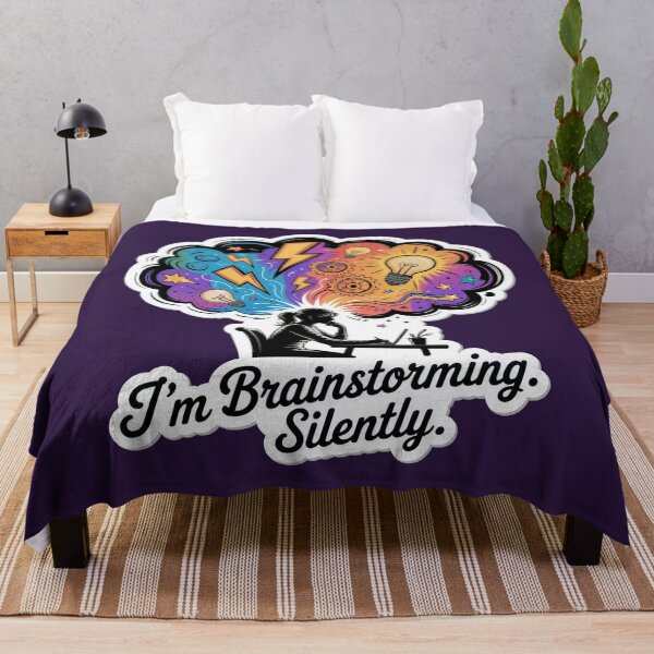 Item preview, I’m Brainstorming. Silently. – Creative Mind Explosion Illustration designed and sold by WatchesAndMore.