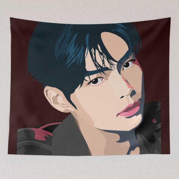 Item preview, Hanbin of Zerobaseone in a stunning vector digital portrait. designed and sold by Aome22.