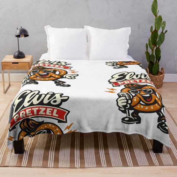 Item preview, Elvis Pretzel – Vintage Retro Rock’n’Roll Mascot designed and sold by Dax Studio.