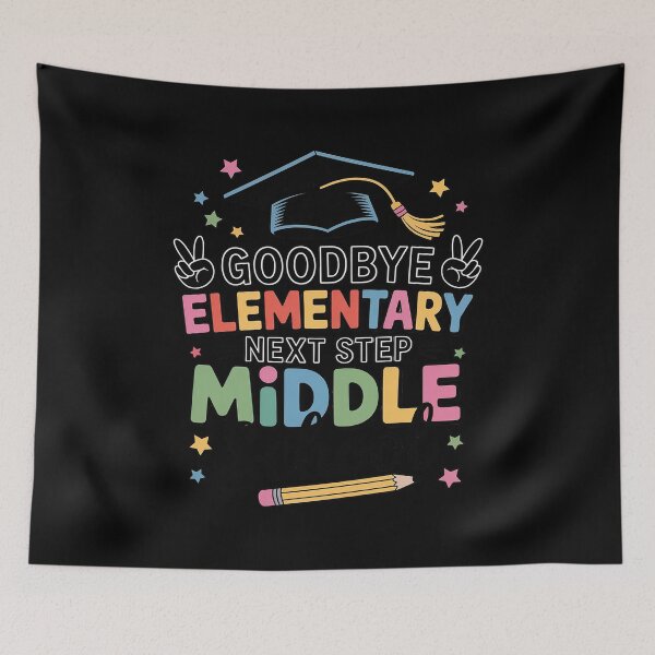 Item preview, Goodbye Elementary Next Stop Middle School Groovy Graduation  designed and sold by InspiredFoul.