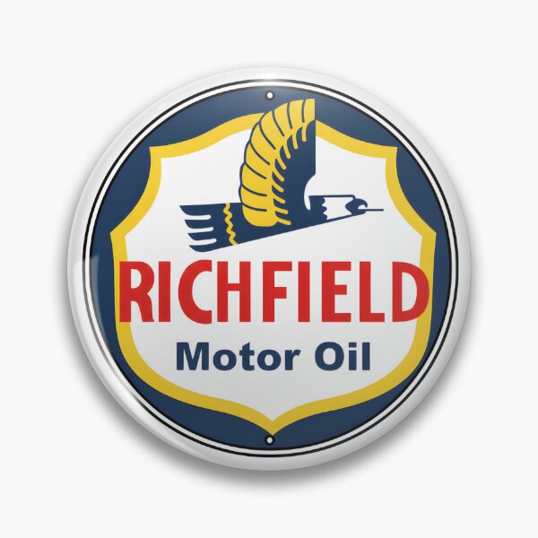 Item preview, Vintage Richfield Motor Oil Porcelain Sign Graphic designed and sold by CharlieDesings.