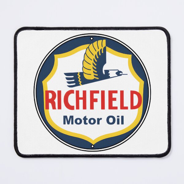 Item preview, Vintage Richfield Motor Oil Porcelain Sign Graphic designed and sold by CharlieDesings.