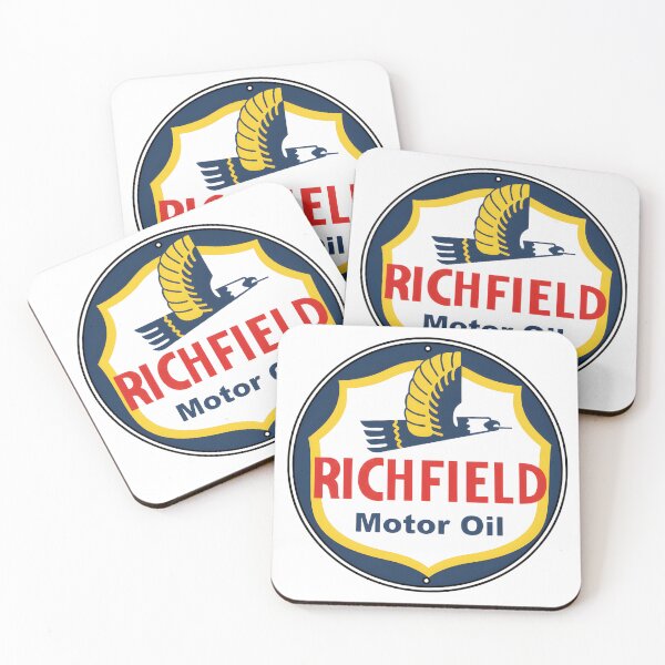 Item preview, Vintage Richfield Motor Oil Porcelain Sign Graphic designed and sold by CharlieDesings.