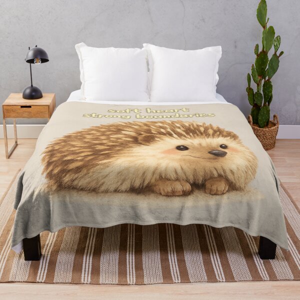Item preview, Soft Heart Strong Boundaries Hedgehog Illustration designed and sold by ChirpInc.