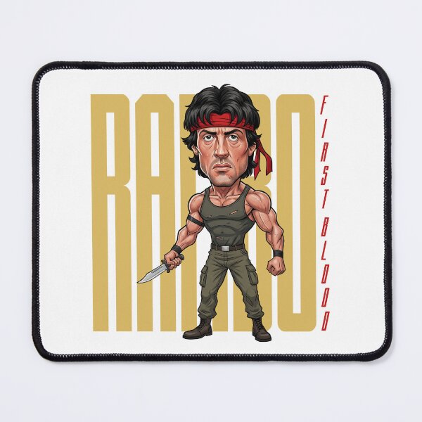 Item preview, Iconic movie hero Rambo Sylvester Stallone designed and sold by vectorlove.