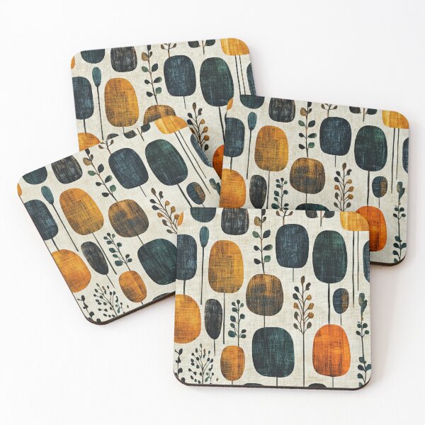 Item preview, Mid-Century Botanical Pattern designed and sold by BasajaunStudio.