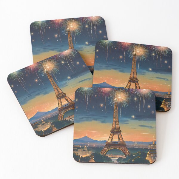 Item preview, Eiffel Tower Fireworks Lighting The Paris Sky. designed and sold by MissYouONLY.