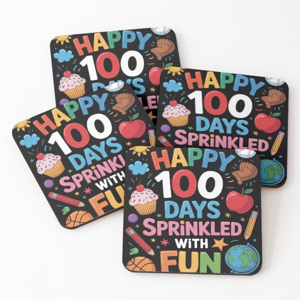 Item preview, Happy 100 Days Sprinkled With Fun Learning Students Teachers  designed and sold by InspiredFoul.